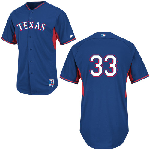 Martin Perez #33 MLB Jersey-Texas Rangers Men's Authentic 2014 Cool Base BP Baseball Jersey